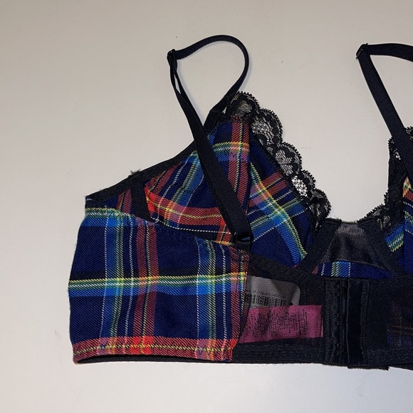 🆕 La SENZA Plaid Naughty Schoolgirl Bra - Women’s Size Medium - Picture 5 of 11